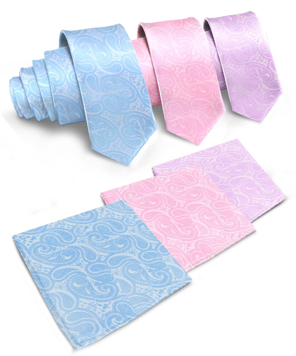 Vittorio Farina Woven Paisley Necktie & Pocket Square Multipacks - NH - WP - 3_SPRING1 - Classy Cufflinks