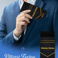 Vittorio Farina Flat Pre - Folded Pocket Square - PS - PREFOLD - FLAT_BLACK - Classy Cufflinks