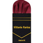 Vittorio Farina Men's Pre - Folded Pocket Square: Puff - PS - PREFOLD - PUFF_BURGUNDY - Classy Cufflinks