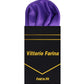 Vittorio Farina Men's Pre - Folded Pocket Square: Puff - PS - PREFOLD - PUFF_PURPLE - Classy Cufflinks