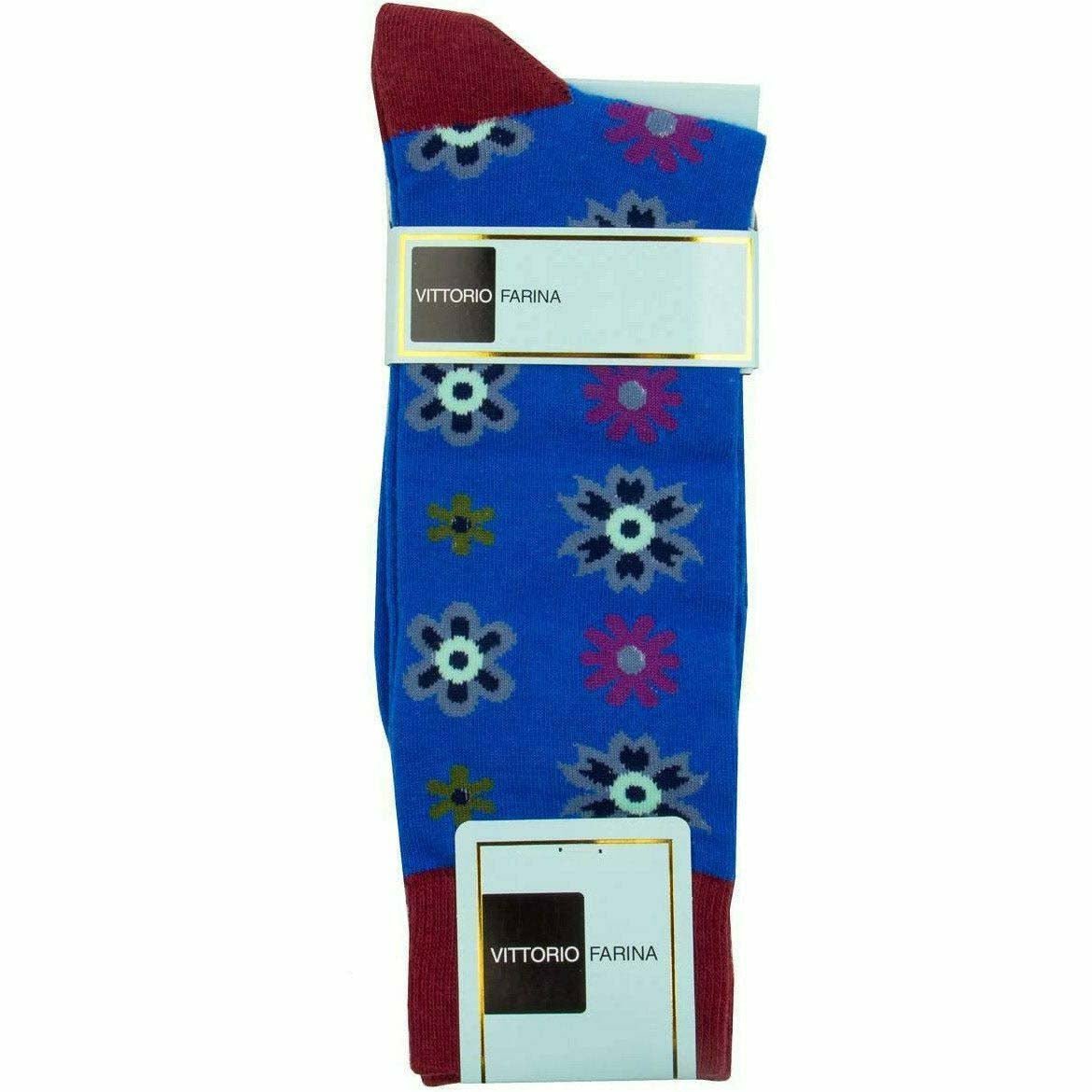 Vittorio Farina Men's Cotton Anklett Design Dress Socks