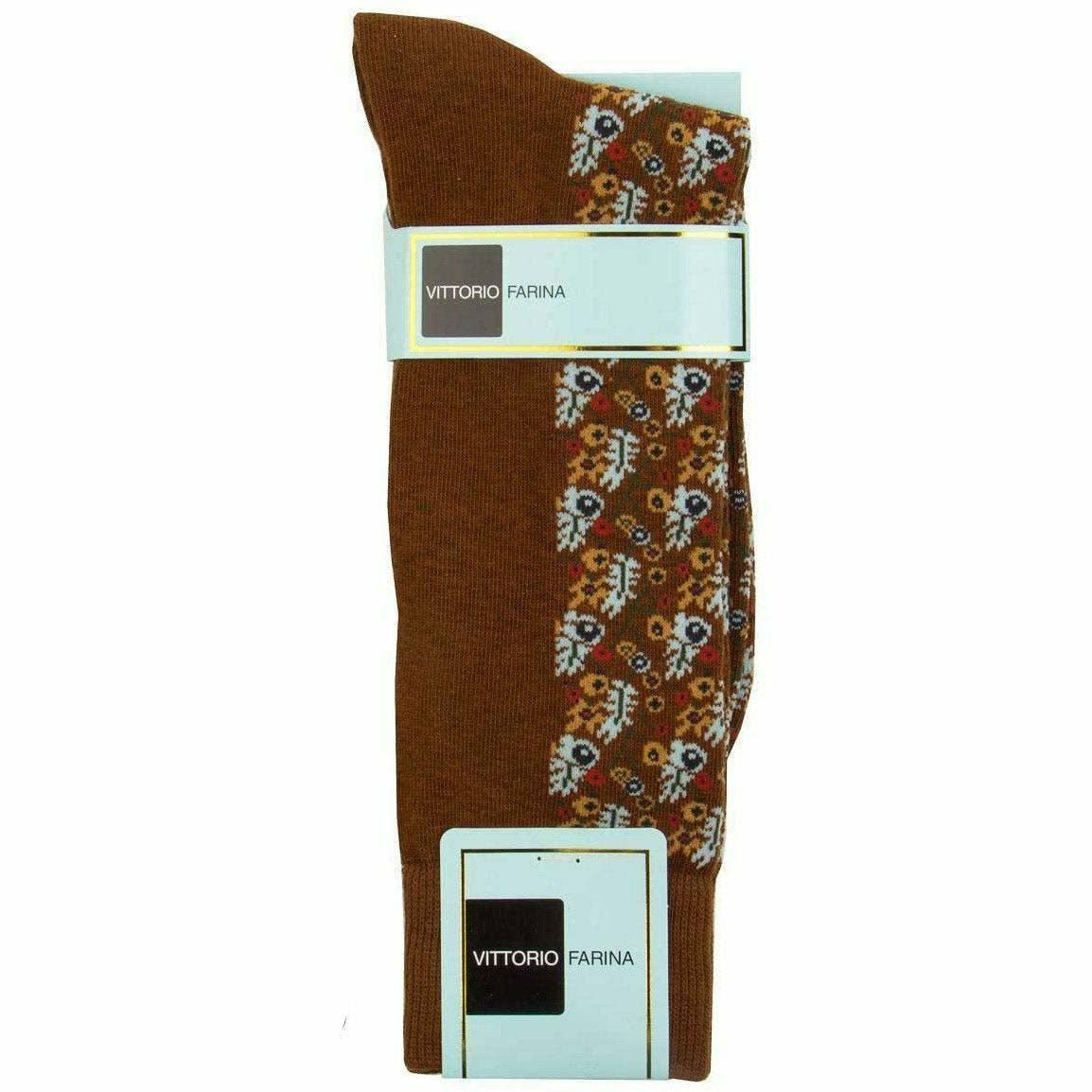 Vittorio Farina Men's Cotton Anklett Design Dress Socks