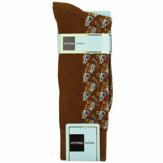 Vittorio Farina Men's Cotton Anklett Design Dress Socks