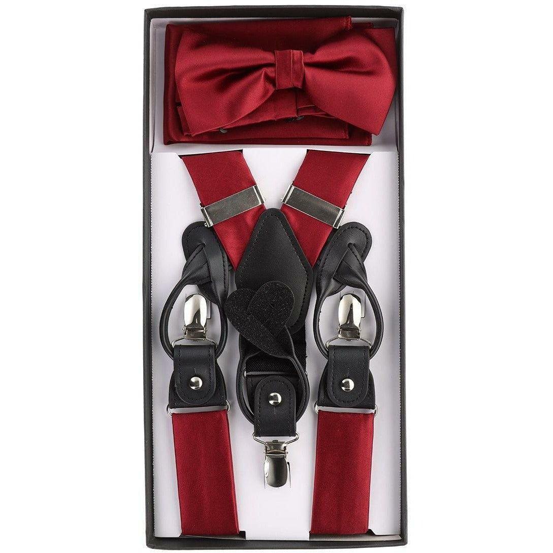 Vittorio Vico Gift Box (Suspender, Bow Tie & Pocket Square Set) by Classy Cufflinks