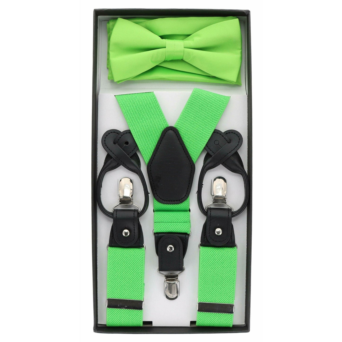 Vittorio Vico Gift Box (Suspender, Bow Tie & Pocket Square Set) by Classy Cufflinks