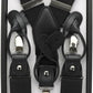 Vittorio Farina Men's Vibrant Colorful Convertible Suspender - SUSP-CONV-GC_BLACK - Classy Cufflinks