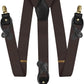 Vittorio Farina Men's Vibrant Colorful Convertible Suspender - SUSP-CONV-GC_BROWN - Classy Cufflinks