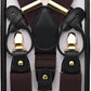 Vittorio Farina Men's Vibrant Colorful Convertible Suspender - SUSP-CONV-GC_BROWN - Classy Cufflinks