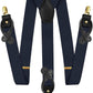 Vittorio Farina Men's Vibrant Colorful Convertible Suspender - SUSP-CONV-GC_DARK-NAVY - Classy Cufflinks