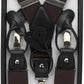 Vittorio Farina Men's Vibrant Colorful Convertible Suspender - SUSP-CONV-SC_BROWN - Classy Cufflinks