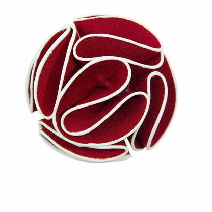 Vittorio Vico Unisex Trim Rose Flower Lapel Pin