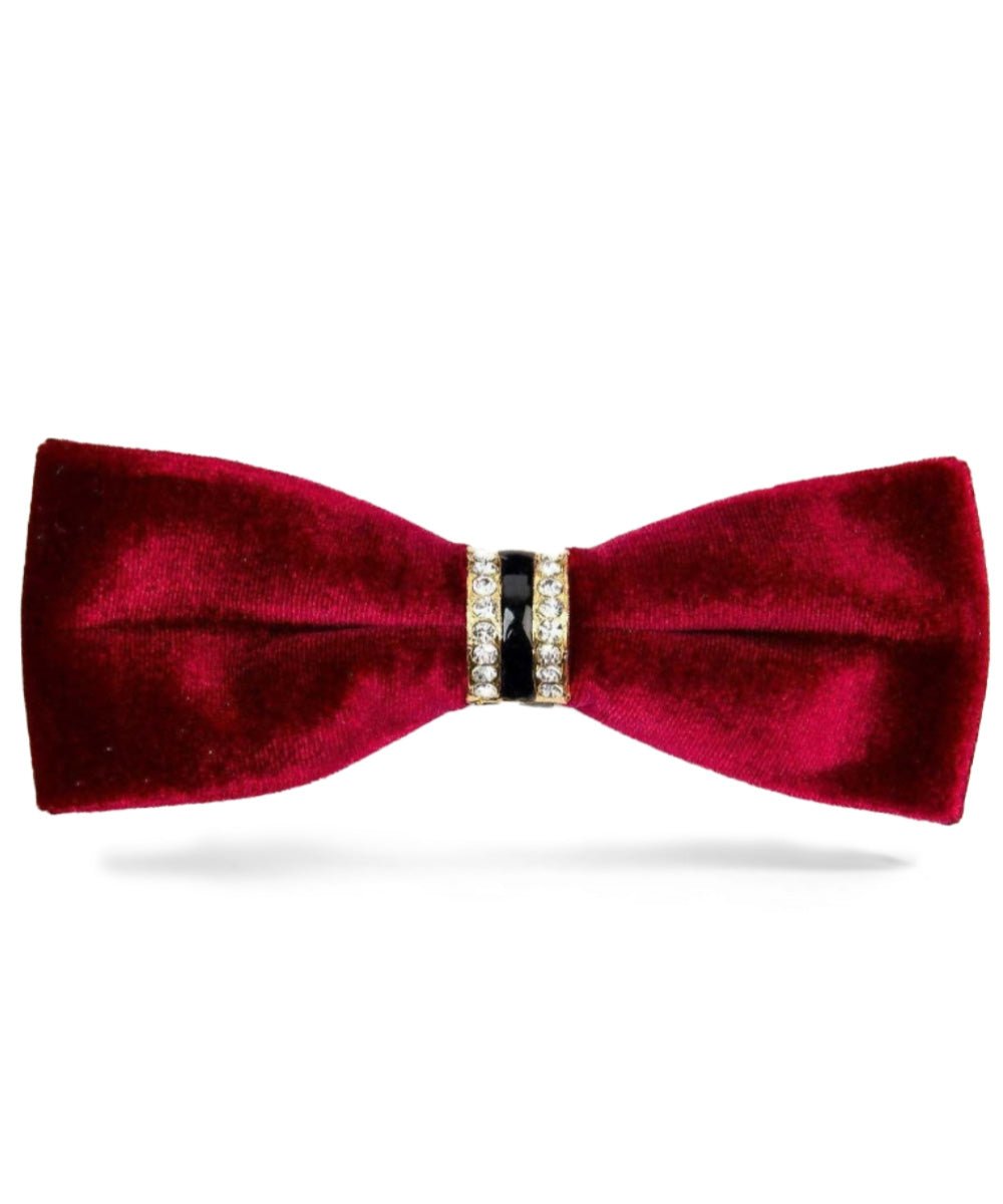 Vittorio Farina Velvet Bow Tie - vb - 004 - Classy Cufflinks