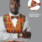 Vittorio Farina Kente Vest & Bow Tie - vest_kente_BB_Kente #1_S - Classy Cufflinks