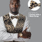 Vittorio Farina Kente Vest & Bow Tie - vest_kente_BB_leo_S - Classy Cufflinks