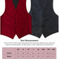 Vittorio Farina Paisley Vest Set (Black Back) Var. 01 (Black-Plum) - vest_paisley_BB_burgundy_XS - Classy Cufflinks