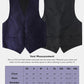 Vittorio Farina Paisley Vest Set (Black Back) Var. 01 (Black-Plum) - vest_paisley_BB_navy_XS - Classy Cufflinks