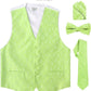 Vittorio Farina Paisley Vest Set (White Back) Var. 01 (Aqua-Mint) - vest_paisley_WB_mint_XS - Classy Cufflinks