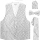 Vittorio Farina Paisley Vest Set (White Back) Var. 02 (Pink-Yellow) - vest_paisley_WB_pink_XS - Classy Cufflinks