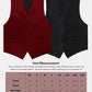 Vittorio Farina Solid Satin Vest Set (Black Back) Var. 01 (Aggie Maroon-Hunter) - vest_plain_BB_aggiemaroon_XS - Classy Cufflinks