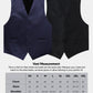 Vittorio Farina Solid Satin Vest Set (Black Back) Var. 02 (Lime - Rose Gold) - vest_plain_BB_navy_XS - Classy Cufflinks