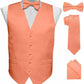 Vittorio Farina Solid Satin Vest Set (Black Back) Var. 02 (Lime-Rose Gold) - vest_plain_BB_rosegold_XS - Classy Cufflinks