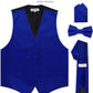 Vittorio Farina Solid Satin Vest Set (Black Back) Var. 03 (Royal-Wine) - vest_plain_BB_royal_XS - Classy Cufflinks