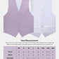 Vittorio Farina Solid Satin Vest Set (White Back) Var. 01 (Beige-Maize) - vest_plain_WB_lavender_XS - Classy Cufflinks