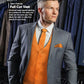 Vittorio Farina Solid Satin Vest Set (White Back) Var. 02 (Mustard-Yellow) - vest_plain_WB_orange_XS - Classy Cufflinks