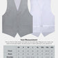 Vittorio Farina Solid Satin Vest Set (White Back) Var. 02 (Mustard-Yellow) - vest_plain_WB_silvergrey_XS - Classy Cufflinks