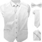 Vittorio Farina Solid Satin Vest Set (White Back) Var. 02 (Mustard-Yellow) - vest_plain_WB_white_XS - Classy Cufflinks