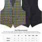 Vittorio Farina Mardi Gras Vest & Bow Tie ONLY Ver 1. - vestB_mardi_BB_Mardi #2_S - Classy Cufflinks