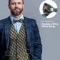 Vittorio Farina Mardi Gras Vest & Bow Tie ONLY Ver 1. - vestB_mardi_BB_Mardi #6_S - Classy Cufflinks